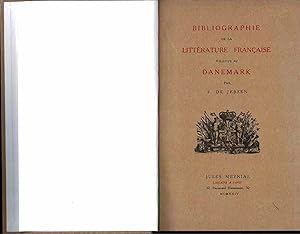 Imagen del vendedor de Bibliographie de la littrature franaise relative au Danemark. a la venta por La Bouquinerie