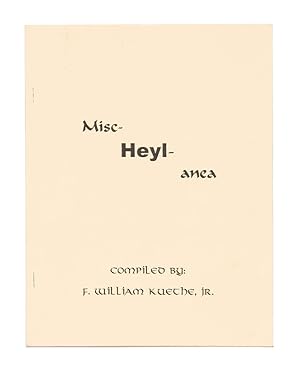 Seller image for Misc-Heyl-anea for sale by Quicker than the Eye