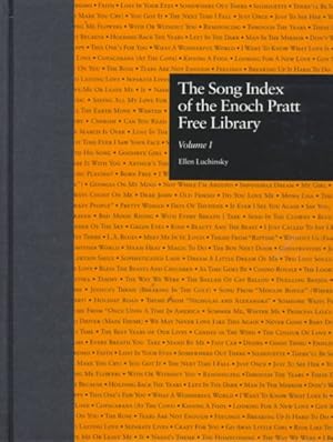 Seller image for Song Index of the Enoch Pratt Free Public Library for sale by GreatBookPrices