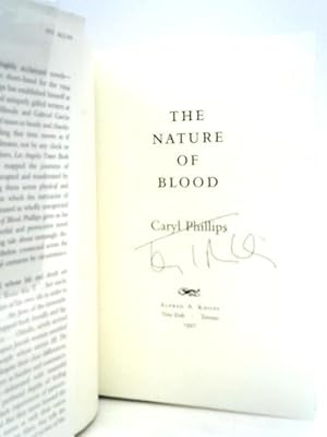 Seller image for The Nature of Blood for sale by World of Rare Books