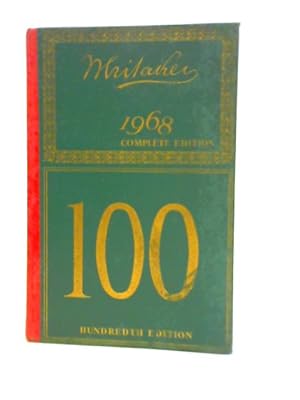 Imagen del vendedor de Almanack 1968 Complete Edition - 100th Edition a la venta por World of Rare Books