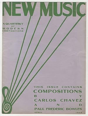 Bild des Verkufers fr New Music : A Quarterly of Modern Compositions - Volume 8, Number 3, April 1935 zum Verkauf von Between the Covers-Rare Books, Inc. ABAA