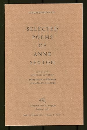 Imagen del vendedor de Selected Poems of Anne Sexton a la venta por Between the Covers-Rare Books, Inc. ABAA