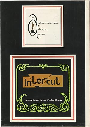 Bild des Verkufers fr Intercut: An Anthology of Unique Motion Pictures (Original brochure for the Academy Fall Film Series, 1971) zum Verkauf von Royal Books, Inc., ABAA