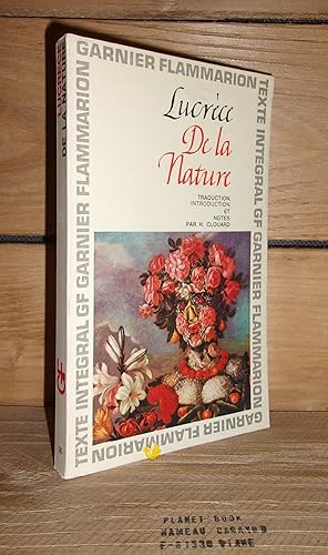 Seller image for DE LA NATURE for sale by Planet's books