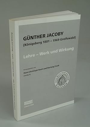 Seller image for Gnther Jaacoby (Knigsberg 1881 - 1969 Greifswald). for sale by Antiquariat Dorner