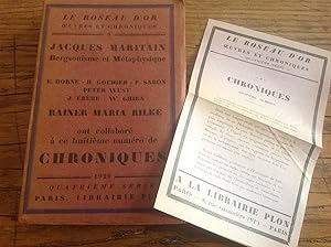 CHRONIQUES " Le Roseau d'OR " N°6 de 1929