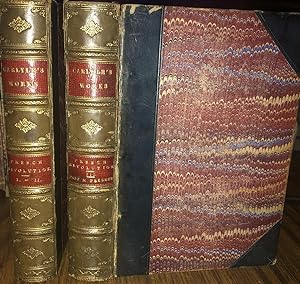 THE FRENCH REVOLUTION, In 3 Volumes, Bound in 2. 1888. ALSO BOUND with it: PAST & PRESENT. Leathe...
