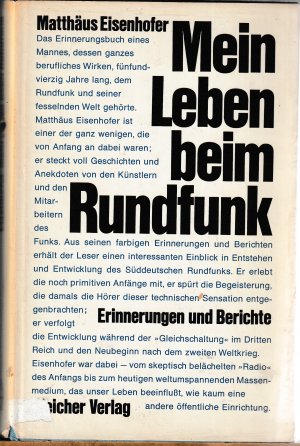 Seller image for Mein Leben beim Rundfunk. Erinnerungen und Berichte for sale by BuchSigel