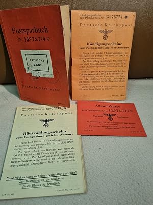 Postsparbuch Deutsche Reichspost bzw. Britische Zone für Helmut Müller, Schüler, Hamburg-Bahrenfe...