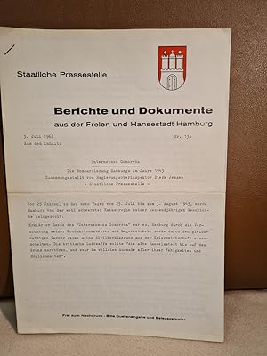 Unternehmen *Gomorrha*. Die Bombardierung Hamburgs im Jah 1943. Zusammenstellung von Berichten un...