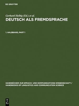 Immagine del venditore per Deutsch als Fremdsprache - Halbband 1 (=Handb�cher zur Sprach- und Kommunikationswissenschaft = Handbooks of linguistics and communication science ; Bd. 19). venduto da Antiquariat Thomas Haker GmbH & Co. KG