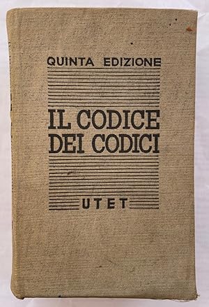 Immagine del venditore per IL CODICE DEI CODICI. CODICE CIVILE. CODICE DI COMMERCIO. CODICE DI PROCEDURA CIVILE. CODICE PENALE. CODICE DI PROCEDURA PENALE venduto da Fbula Libros (Librera Jimnez-Bravo)