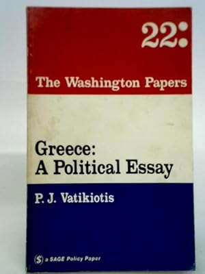 Immagine del venditore per Greece: A Political Essay venduto da World of Rare Books