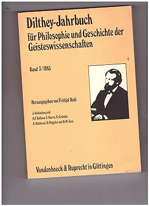 Bild des Verkufers fr Dilthey-Jahrbuch fr Philosophie und Geschichte der Geisteswissenschaften, Band 3 / 1985 zum Verkauf von Bcherpanorama Zwickau- Planitz