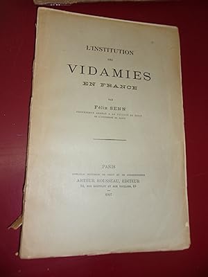 L'institution des vidamies en France