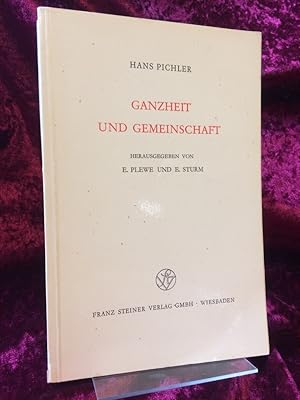 Bild des Verkufers fr Ganzheit und Gemeinschaft. (= Gesammelte Schriften Band 1). zum Verkauf von Altstadt-Antiquariat Nowicki-Hecht UG