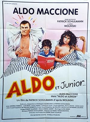 "ALDO ET JUNIOR" Réalisé par Patrick SCHULMANN d'après WOLINSKI en 1984 avec Aldo MACCIONE, André...