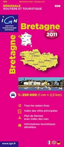 Seller image for R06 Bretagne 2011 1/250. 000 - Ign for sale by Book Hmisphres