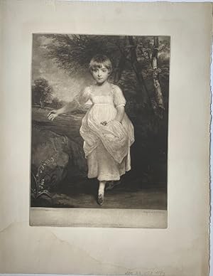 Miss Harriett Cholmondeley. Heliogravüre nach einer Mezzotinto von Charles Turner.