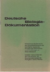 Bild des Verkufers fr Deutsche Biologie-Dolumentation. zum Verkauf von Buchversand Joachim Neumann