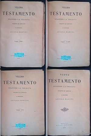 La Sacra Bibbia. Vecchio Testamento, Nuovo Testamento, secondo la volgata. 4 VOLUMI