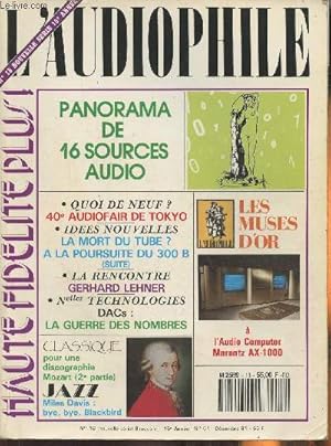 Imagen del vendedor de L'audiophile, haute fidlit plus! n18 (nouvelle srie)- 15e anne, n61- Dcembre 91-Sommaire: DACs: la guerre des nombres par Philippe Miche et Didier Flacon- L'esthtique sonore en radiodiffusion. Une source de malentendus? par Florian et Maxime Louin a la venta por Le-Livre