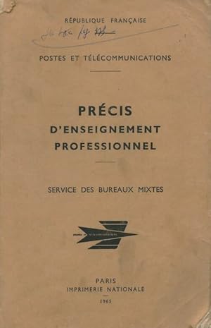 Pr?cis d'enseignement professionnel - Collectif