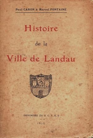 Immagine del venditore per Histoire de la ville de Landau - Paul Caron venduto da Book Hmisphres