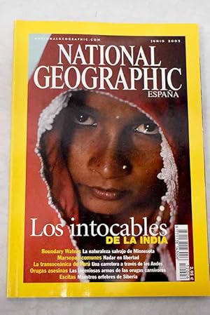 Imagen del vendedor de National Geographic, Ao 2003,vol. 12, n 6:: Los intocables; Un verano en Boundary Waters; Al rescate de la marsopa comn; El largo camino de Per: Carretera a la riqueza o a la ruina?; Orugas asesinas; Maestros orfebres a la venta por Alcan Libros