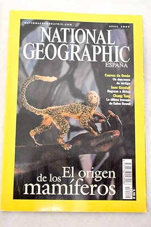 Seller image for National Geographic, Ao 2003,vol. 12, n 4:: El origen de los mamferos; Cuevas de Omn; Novedades de Gombe; Jane Goodall en plena naturaleza; Chang Tang for sale by Alcan Libros