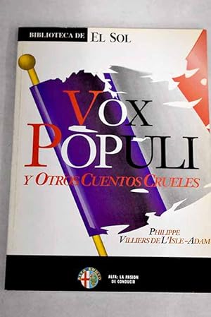 Imagen del vendedor de Vox populi y otros cuentos crueles a la venta por Alcan Libros
