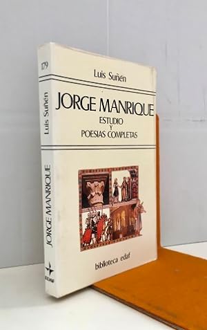 Image du vendeur pour Jorge Manrique. Estudio y Poesas completas mis en vente par Librera Torres-Espinosa