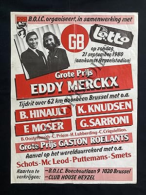 AFFICHE-GRAND PRIX EDDY MERCKX 1980