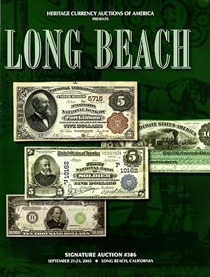 Seller image for Heritage Long Beach Currency Signature Auction, #386 for sale by Once Read Books