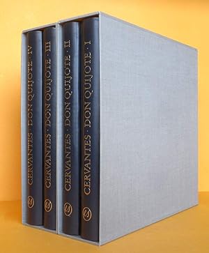 Seller image for Don Quijote. Illustriert von Eberhard Schlotter 4 Bände in 2 Schubern, signiertes Exemplar. Edition erschien in einer einmaligen Auflage von 2.000 Exemplaren. for sale by Antiquariat an der Linie 3