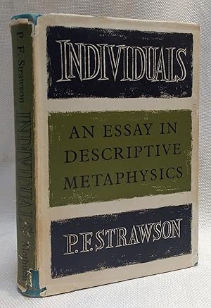 Immagine del venditore per Individuals: An Essay in Descriptive Metaphysics [First Edition] venduto da Book House in Dinkytown, IOBA