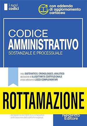 Bild des Verkufers fr Codice amministrativo sostanziale e processuale. Concorso magistratura. 2022 zum Verkauf von Libro Co. Italia Srl