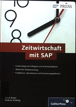 Bild des Verkufers fr Zeitwirtschaft mit SAP. SAP press zum Verkauf von books4less (Versandantiquariat Petra Gros GmbH & Co. KG)