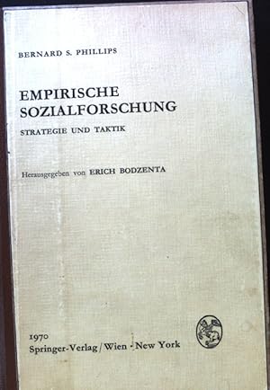 Bild des Verkufers fr Empirische Sozialforschung. - Strategie und Taktik. zum Verkauf von books4less (Versandantiquariat Petra Gros GmbH & Co. KG)