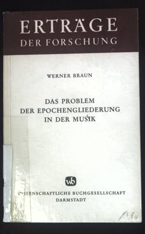 Bild des Verkufers fr Das Problem der Epochengliederung in der Musik. Ertrge der Forschung ; Bd. 73 zum Verkauf von books4less (Versandantiquariat Petra Gros GmbH & Co. KG)