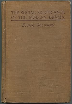 Seller image for The Social Significance of the Modern Drama for sale by Between the Covers-Rare Books, Inc. ABAA