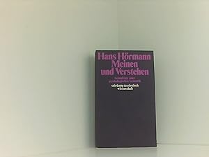 Seller image for Meinen und Verstehen Grundzge einer psychologischen Semantik. for sale by Book Broker
