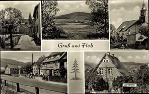 Seller image for Ansichtskarte / Postkarte Floh Seligenthal in Thringen, Straenpartien, Panorama, Kirche for sale by akpool GmbH