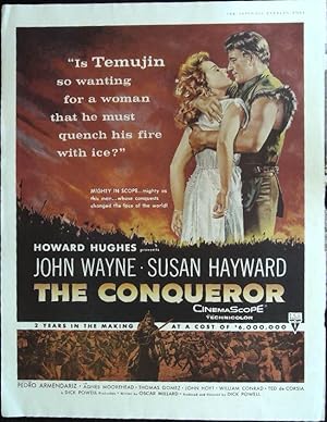 Immagine del venditore per The Conqueror Trade Print Ad 1956 John Wayne, Susan Hayward venduto da AcornBooksNH