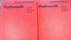 Wörterbuch Mathematik : Englisch., Deutsch, Französisch, Russisch., mit etwa 35000 Wortstellen. B...