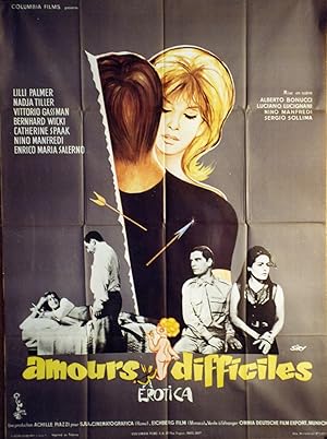 "AMOURS DIFFICILES" L'AMORE DIFFICILE / Film à sketches réalisé par Alberto BONUCCI, Luciano LUCI...