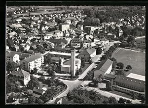 Bild des Verkufers fr Ansichtskarte Langenthal, Ortsansicht vom Flugzeug aus zum Verkauf von Bartko-Reher
