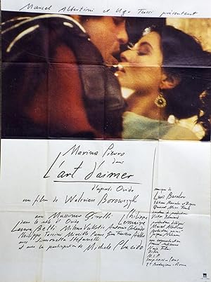 "L'ART D'AIMER" ARS AMANDI / Réalisé par Walerian BOROWCZYK en 1983 avec Marina PIERRO, Philippe ...