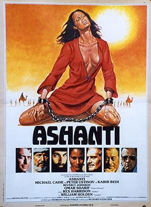 "ASHANTI" Réalisé par Richard FLEISCHER en 1978 avec Beverly JOHNSON, Michael CAINE, Peter USTINO...